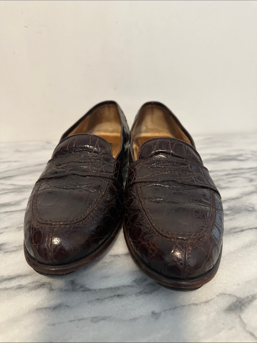 Zelli Italia Tuscany Caiman
Crocodile Penny Loafers
Men's 10 M Brown italy - Picture 6 of 13